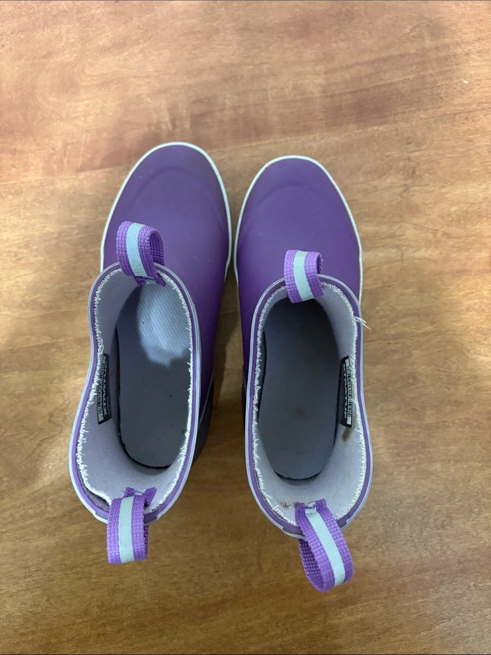 XTRATUF Kids Purple Waterproof Short Rain Boots